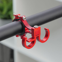 Hook for shopping with two loops for bike / scooter aluminum FS366 red Hook for shopping with two loops for bike / scooter aluminum FS366 red