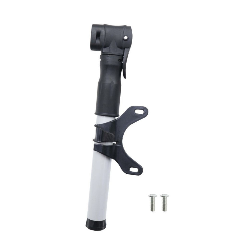 Mini pompa su tvirtinimo laikikliu dviračiui / paspirtukui FSPMP-387 juoda sidabrinė