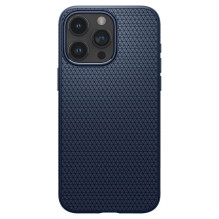 SPIGEN dėklas LIQUID AIR, skirtas IPHONE 15 Pro Max, tamsiai mėlynas