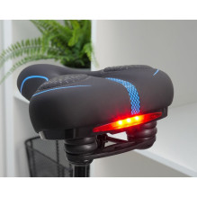 Bike saddle with built-in LED light FSBSD-232-1 black Bike saddle with built-in LED light FSBSD-232-1 black