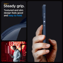 SPIGEN dėklas LIQUID AIR, skirtas IPHONE 15 Pro Max, tamsiai mėlynas