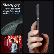 SPIGEN dėklas LIQUID AIR iPhone 15 Pro Max, beprotiškai žalias