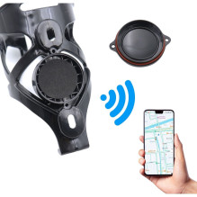 Bicycle bottle holder with space for AirTag FSCGE-120-3 black Bicycle bottle holder with space for AirTag FSCGE-120-3 black