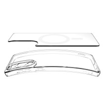 SPIGEN case ULTRA HYBRID MAG compatible with MagSafe for SAMSUNG S25 Edge clear white SPIGEN case ULTRA HYBRID MAG compatible with MagSafe for SAMSUNG S25 Edge clear white