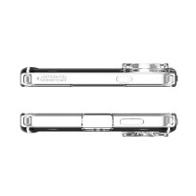 SPIGEN ULTRA HYBRID MAG dėklas, suderinamas su „MagSafe“, skirtas SAMSUNG S25 Edge, skaidriai baltas