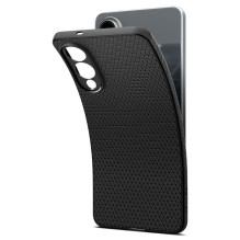 SPIGEN dėklas LIQUID AIR, skirtas SAMSUNG S25 Edge, matinės juodos spalvos SPIGEN dėklas LIQUID AIR, skirtas SAMSUNG S25 Edge, matinės juodos spalvos