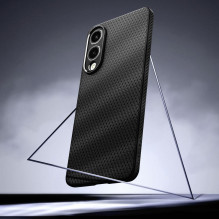 SPIGEN dėklas LIQUID AIR, skirtas SAMSUNG S25 Edge, matinės juodos spalvos SPIGEN dėklas LIQUID AIR, skirtas SAMSUNG S25 Edge, matinės juodos spalvos