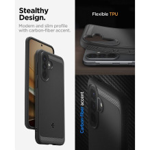 „Spigen Rugged Armor“ dėklas, skirtas „Samsung A57 5G“, juodas „Spigen Rugged Armor“ dėklas, skirtas „Samsung A57 5G“, juodas