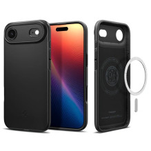 SPIGEN dėklas THIN FIT MAG, suderinamas su „MagSafe“, skirtas IPHONE 17 Air, juodas