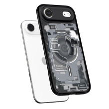 SPIGEN dėklas ULTRA HYBRID MAG MAGSAFE IPHONE 17 AIR ZERO ONE, juodas