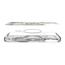 SPIGEN ULTRA HYBRID MAG dėklas, suderinamas su „MagSafe“, skirtas IPHONE 17 Zero One, natūralaus tutano spalvos.