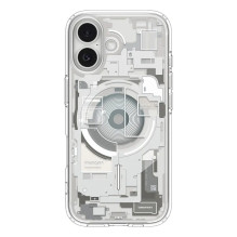 SPIGEN ULTRA HYBRID MAG dėklas, suderinamas su „MagSafe“, skirtas IPHONE 17 Zero One, natūralaus tutano spalvos.