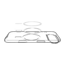 SPIGEN dėklas skystųjų kristalų MAG MAGSAFE IPHONE 17 AIR skaidrus / baltas