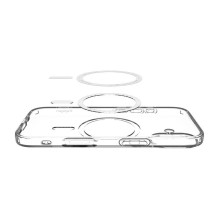 SPIGEN dėklas skystųjų kristalų MAG MAGSAFE IPHONE 17 telefonui, skaidrus / baltas SPIGEN dėklas skystųjų kristalų MAG MAGSAFE IPHONE 17 telefonui, skaidrus / baltas