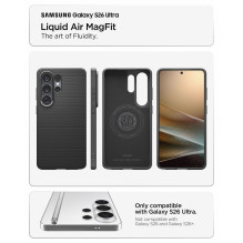 SPIGEN case LIQUID AIR MAG compatible with MagSafe for SAMSUNG S26 Ultra matte black SPIGEN case LIQUID AIR MAG compatible with MagSafe for SAMSUNG S26 Ultra matte black