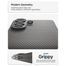 SPIGEN dėklas LIQUID AIR MAG, suderinamas su MagSafe, skirtas SAMSUNG S26 Ultra, marmuro pilkos spalvos