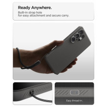 SPIGEN dėklas LIQUID AIR MAG, suderinamas su MagSafe, skirtas SAMSUNG S26 Ultra, marmuro pilkos spalvos