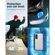 „Samsung A57 5G“ dėklas, „Spigen Liquid Crystal“, skaidrus