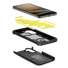 „Spigen Tough Armor“ dėklas, skirtas „Samsung A37 5G“, juodas „Spigen Tough Armor“ dėklas, skirtas „Samsung A37 5G“, juodas