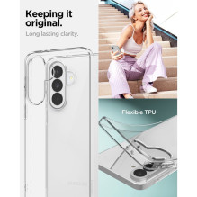 „Samsung A37 5G“ dėklas, „Spigen Liquid Crystal“, skaidrus