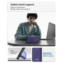 SPIGEN TOUGH ARMOR dėklas, suderinamas su „MagSafe“, skirtas SAMSUNG S26 Ultra pelenų violetiniam dangteliui