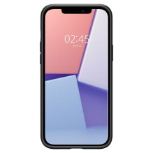 SPIGEN Liquid Air dėklas iPhone 12 / 12 PRO matinės juodos spalvos