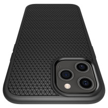 SPIGEN Liquid Air dėklas iPhone 12 / 12 PRO matinės juodos spalvos