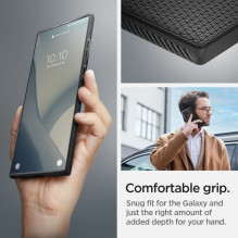 SPIGEN Luqid Air dėklas SAMSUNG S22 ULTRA matinės juodos spalvos