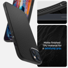 SPIGEN dėklas LIQUID AIR iPhone 14 matinės juodos spalvos SPIGEN dėklas LIQUID AIR iPhone 14 matinės juodos spalvos