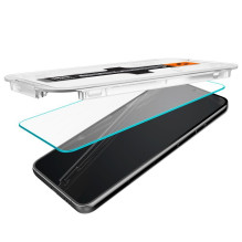 SPIGEN grūdinto stiklo GLAS.TR "EZ FIT" 2 vnt. pakuotė, skirta SAMSUNG S23 telefonui, skaidrus