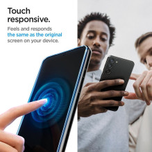 SPIGEN tempered glass GLAS.TR "EZ FIT" 2-pack for SAMSUNG S23 transparent