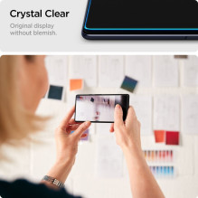 SPIGEN grūdinto stiklo GLAS.TR "EZ FIT" 2 vnt. pakuotė, skirta SAMSUNG M54 5G, skaidrus