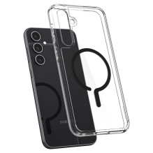 SPIGEN dėklas ULTRA HYBRID Onetap Ring, suderinamas su MagSafe SAMSUNG S23 FE, juodas