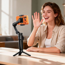 Gimbal with 3-axis stabilization and remote control Hoco K91 black