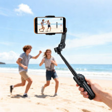 Gimbal with 3-axis stabilization and remote control Hoco K91 black