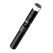 Selfie stick tripod with remote control + LED light Hoco K34 black