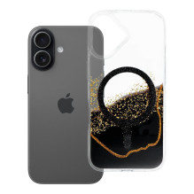 Case for iPhone 17 Golden compatible with MagSafe black Case for iPhone 17 Golden compatible with MagSafe black