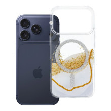 Case for iPhone 17 Pro Golden compatible with MagSafe white Case for iPhone 17 Pro Golden compatible with MagSafe white
