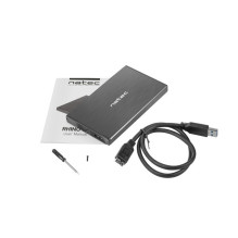 NATEC RHINO GO enclosure USB 3.0 for 2.5'' SATA HDD / SSD, black Aluminum NATEC RHINO GO enclosure USB 3.0 for 2.5'' SATA HDD / SSD, black Aluminum