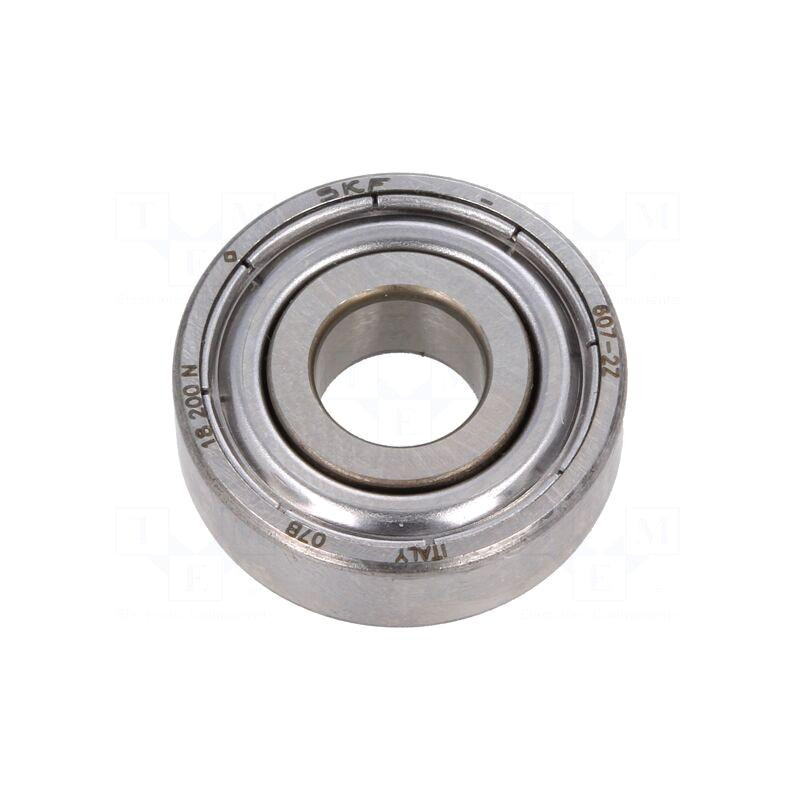 Guolis: vienos eilės gilių griovelių rutulinis guolis ¨vidus: 7 mm ¨išorinis: 19 mm Plotis: 6 mm