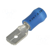 Terminal: flat, 6.3 mm, 0.8...