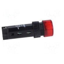 Signalizacija: garsinis, 80 dB, Apšvietimas: nėra, IP40, Ø16 mm, maks. 5 mm, plastikas