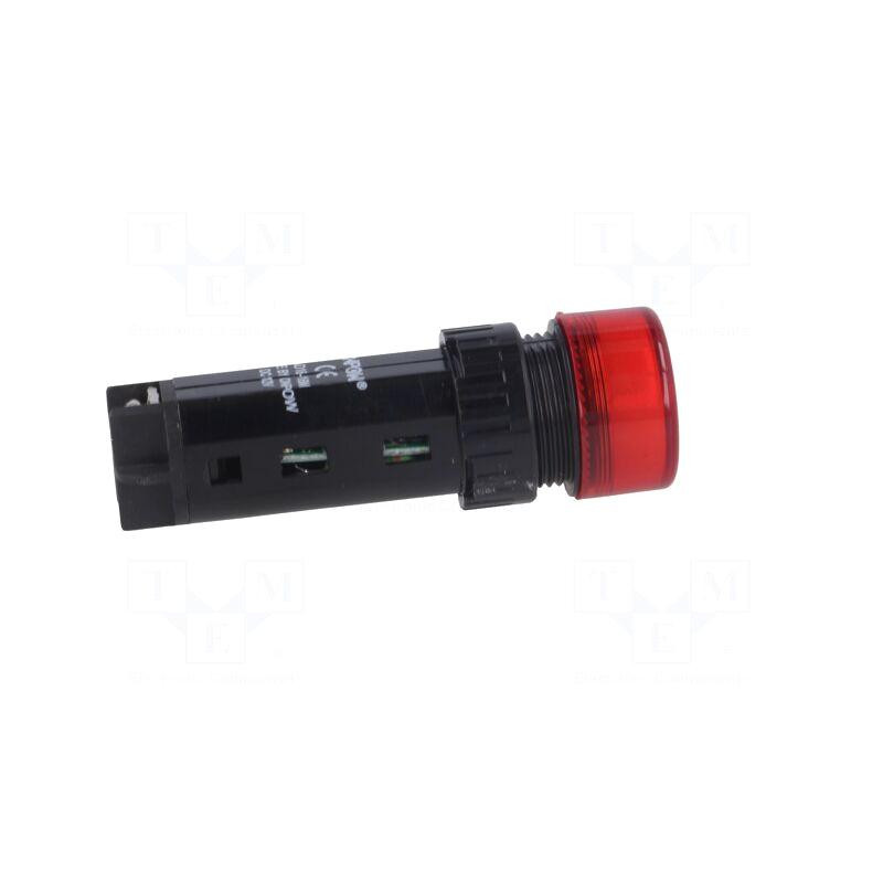 Signalizacija: garsinis, 80 dB, Apšvietimas: nėra, IP40, Ø16 mm, maks. 5 mm, plastikas