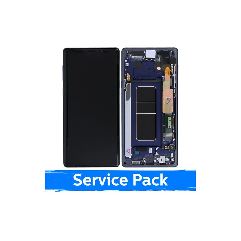 Ekranas skirtas Samsung N960 Note 9 su rėmeliu / Ocean Blue / (Service Pack)