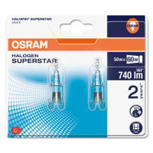 Light bulb Osram Halogen lamp, G9, 2800 °K, G9, 50 W, 740 lm Light bulb Osram Halogen lamp, G9, 2800 °K, G9, 50 W, 740 lm