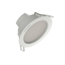 Šviestuvas SLIM Protect, 4W, 4000°K, 460lm baltas, Ø90mm Šviestuvas SLIM Protect, 4W, 4000°K, 460lm baltas, Ø90mm