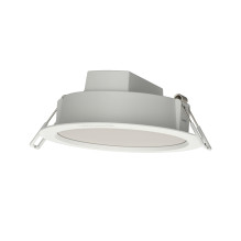 Šviestuvas SLIM Protect, 8W, 3000°K, 880lm, baltas, Ø115mm Šviestuvas SLIM Protect, 8W, 3000°K, 880lm, baltas, Ø115mm