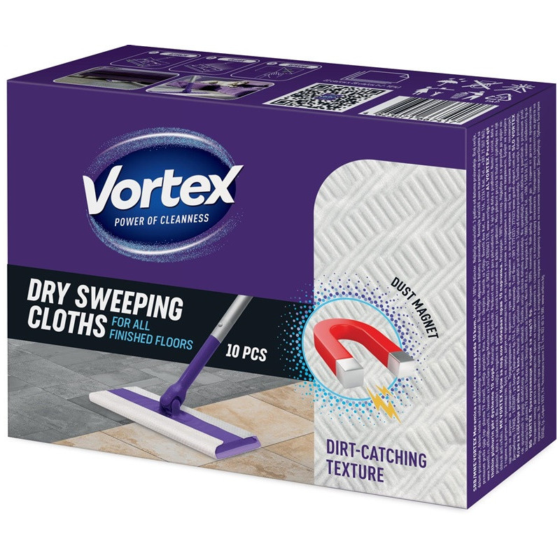Šluostės grindims sausos Vortex 10vnt