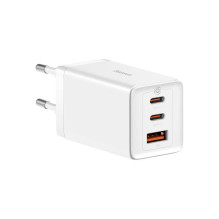 Įkroviklis Baseus GaN5 Pro, 2 x USB Type C / USB-A, balta Įkroviklis Baseus GaN5 Pro, 2 x USB Type C / USB-A, balta