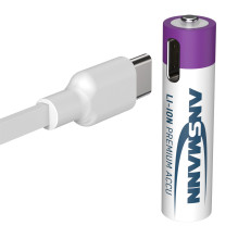 Įkraunami elementai ANSMANN AAA, 400 mAh, 1,5V, 4 vnt. Įkraunami elementai ANSMANN AAA, 400 mAh, 1,5V, 4 vnt.